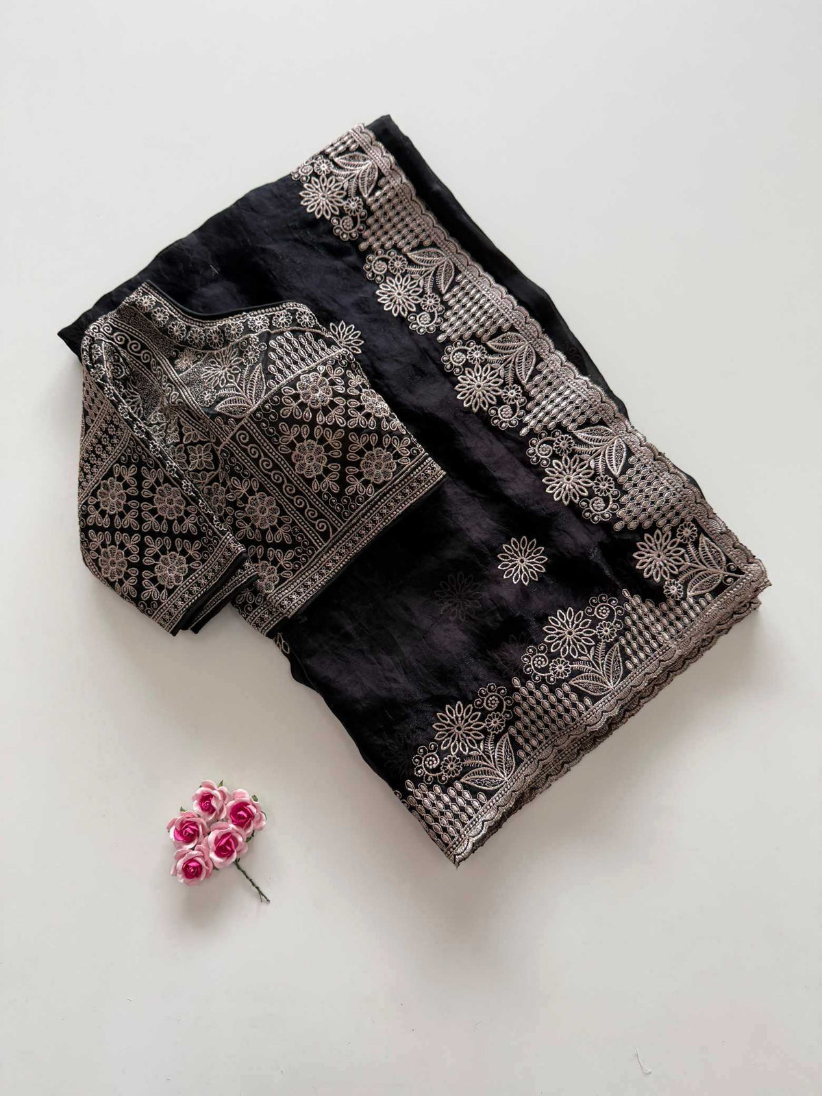 Satin Silk Designer Saree