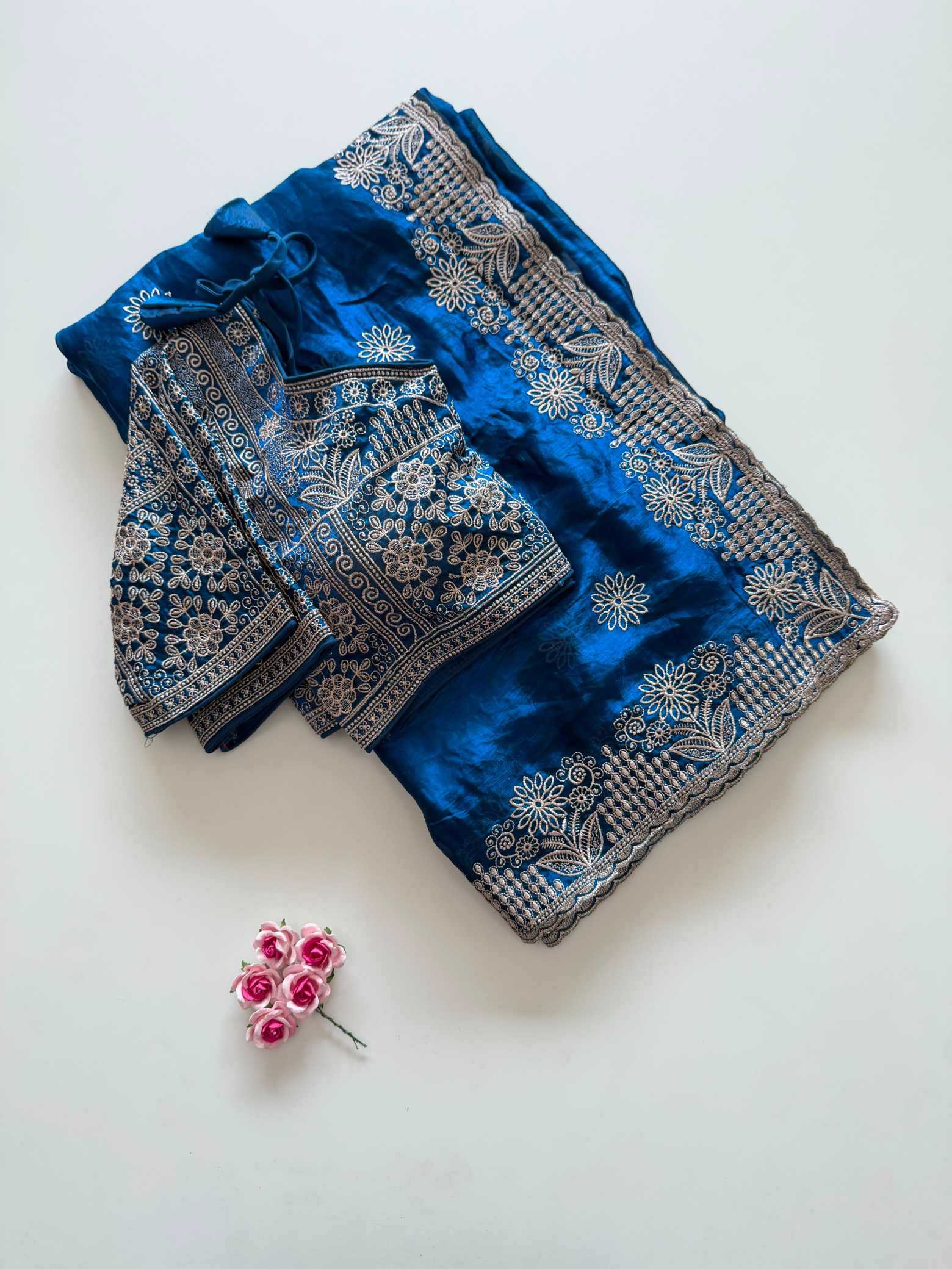 Satin Silk Designer Saree