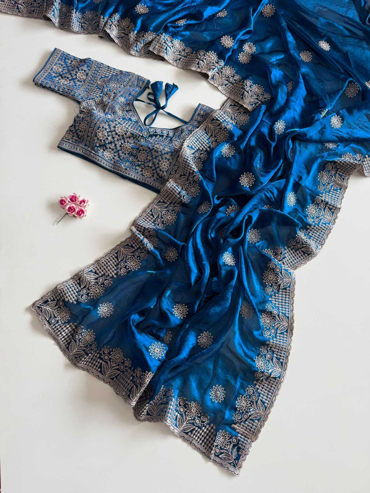 Satin Silk Designer Saree