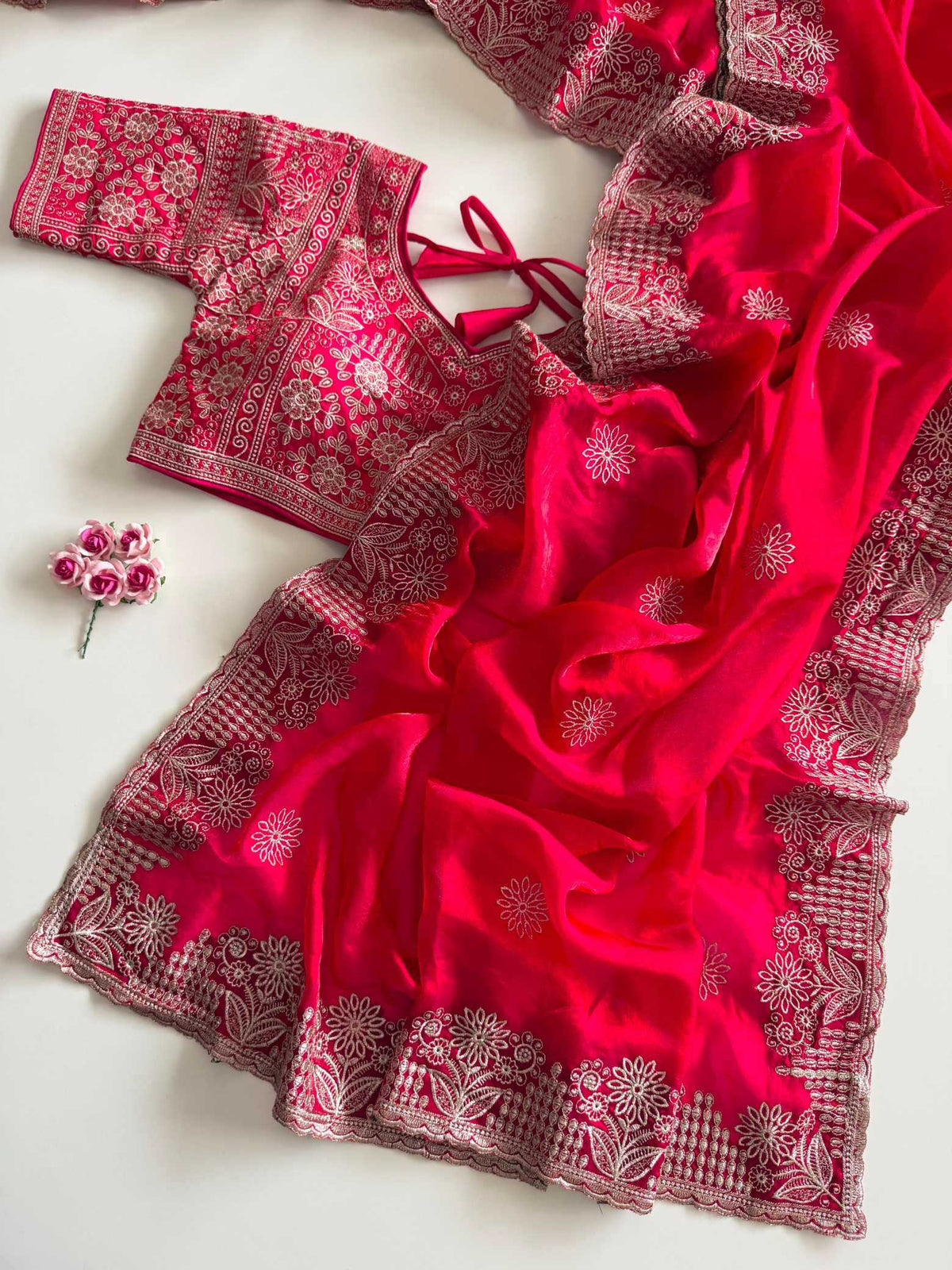 Satin Silk Designer Saree