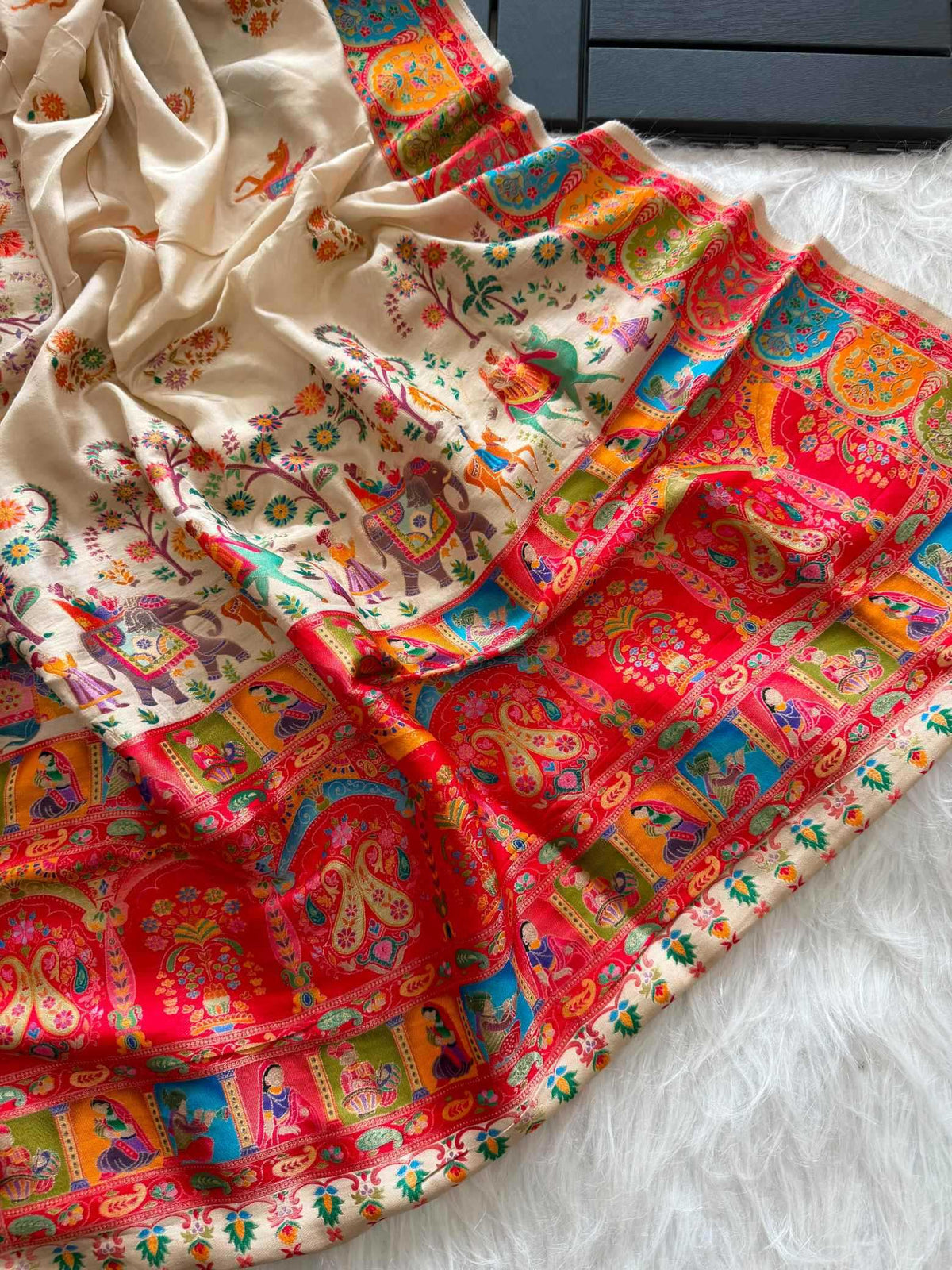 Russian Silk Printed Saree