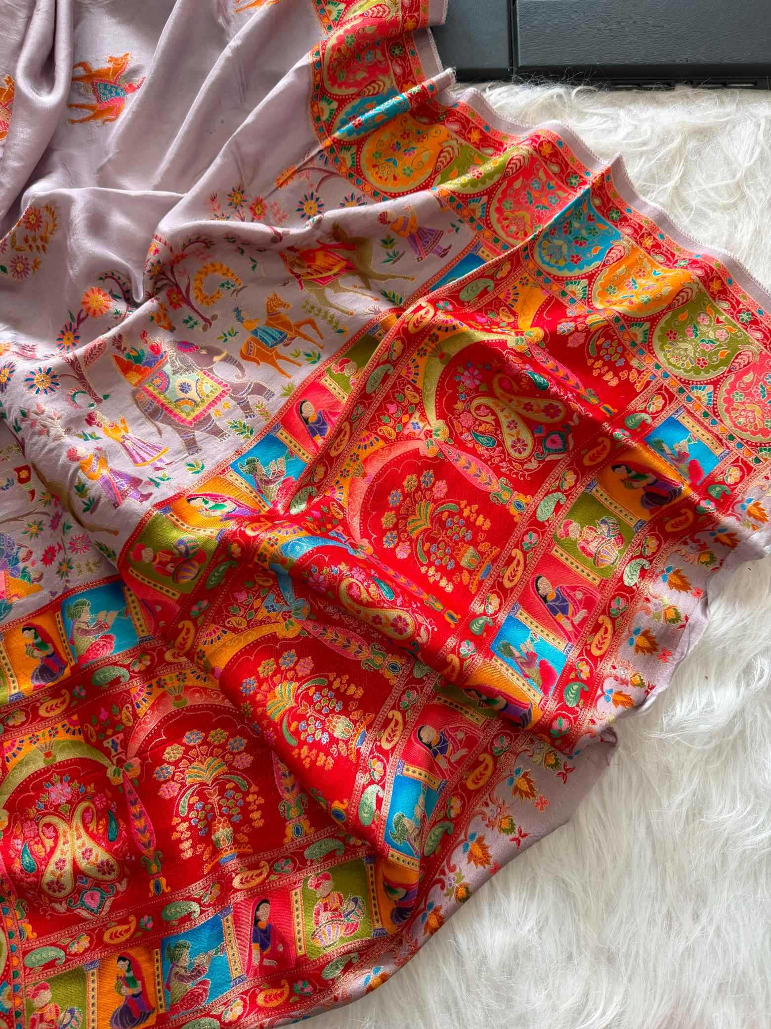 Russian Silk Printed Saree