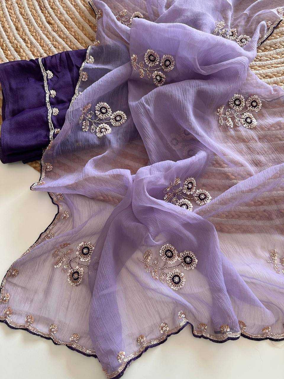 Chiffon Sequence Saree