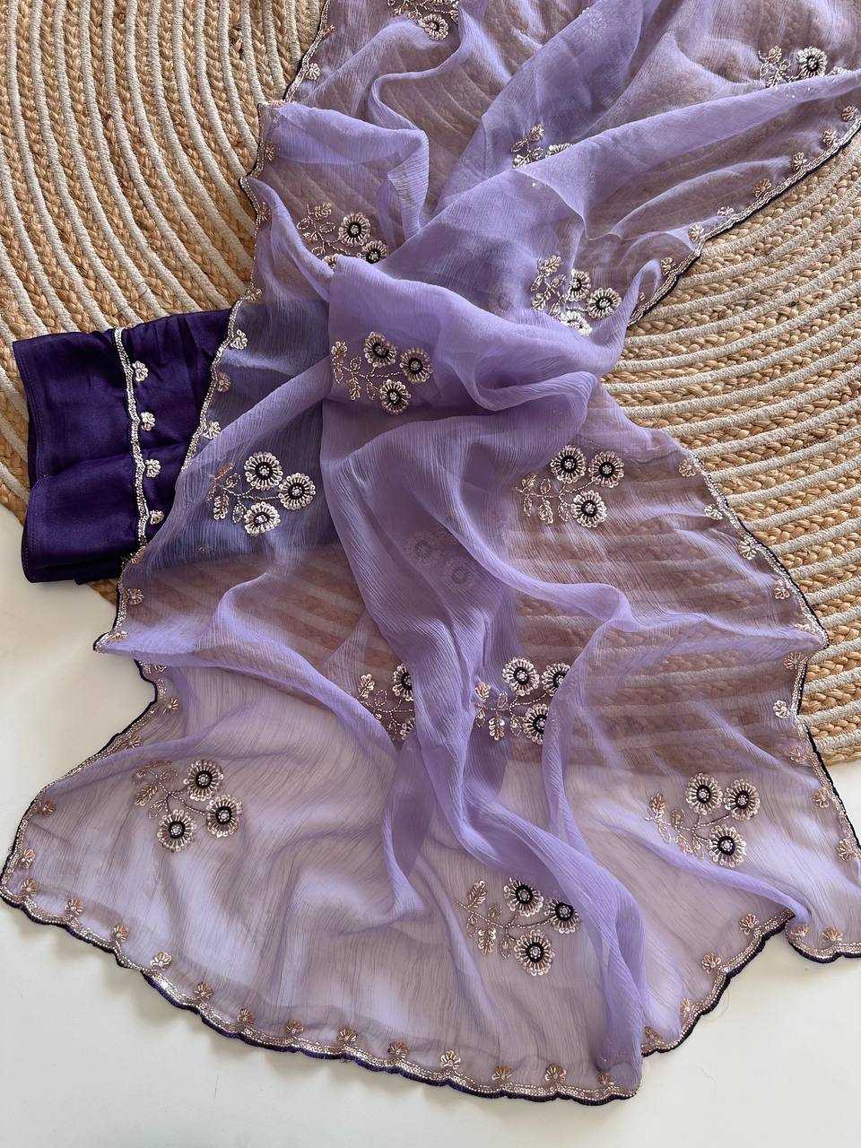 Chiffon Sequence Saree