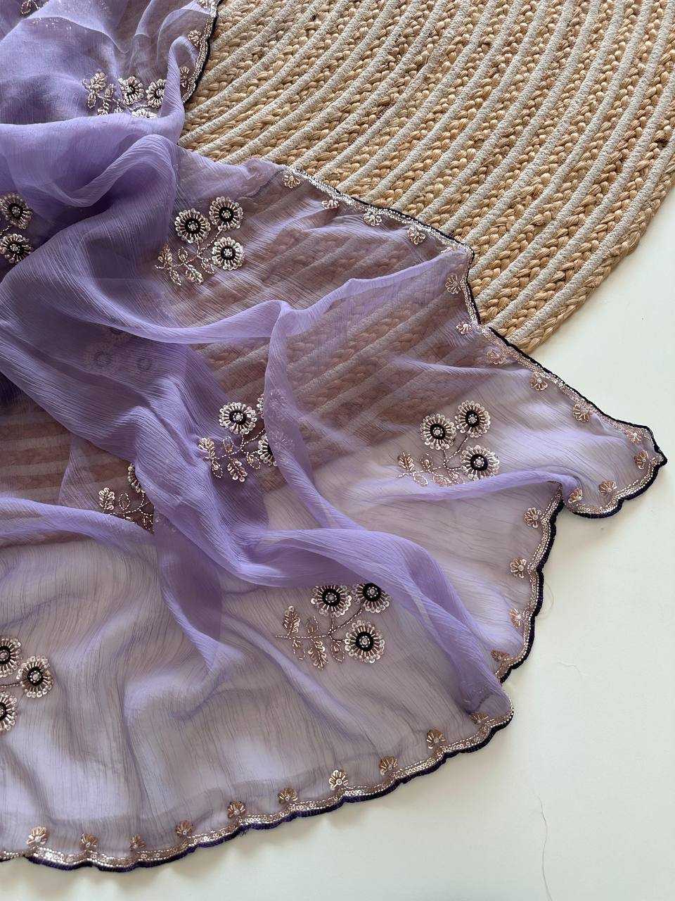 Chiffon Sequence Saree