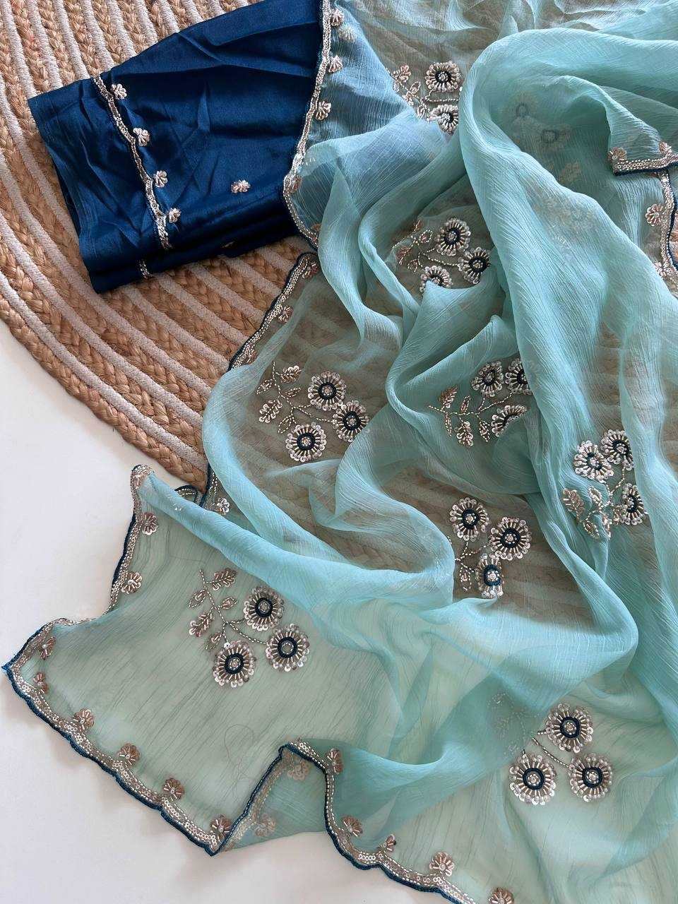 Chiffon Sequence Saree