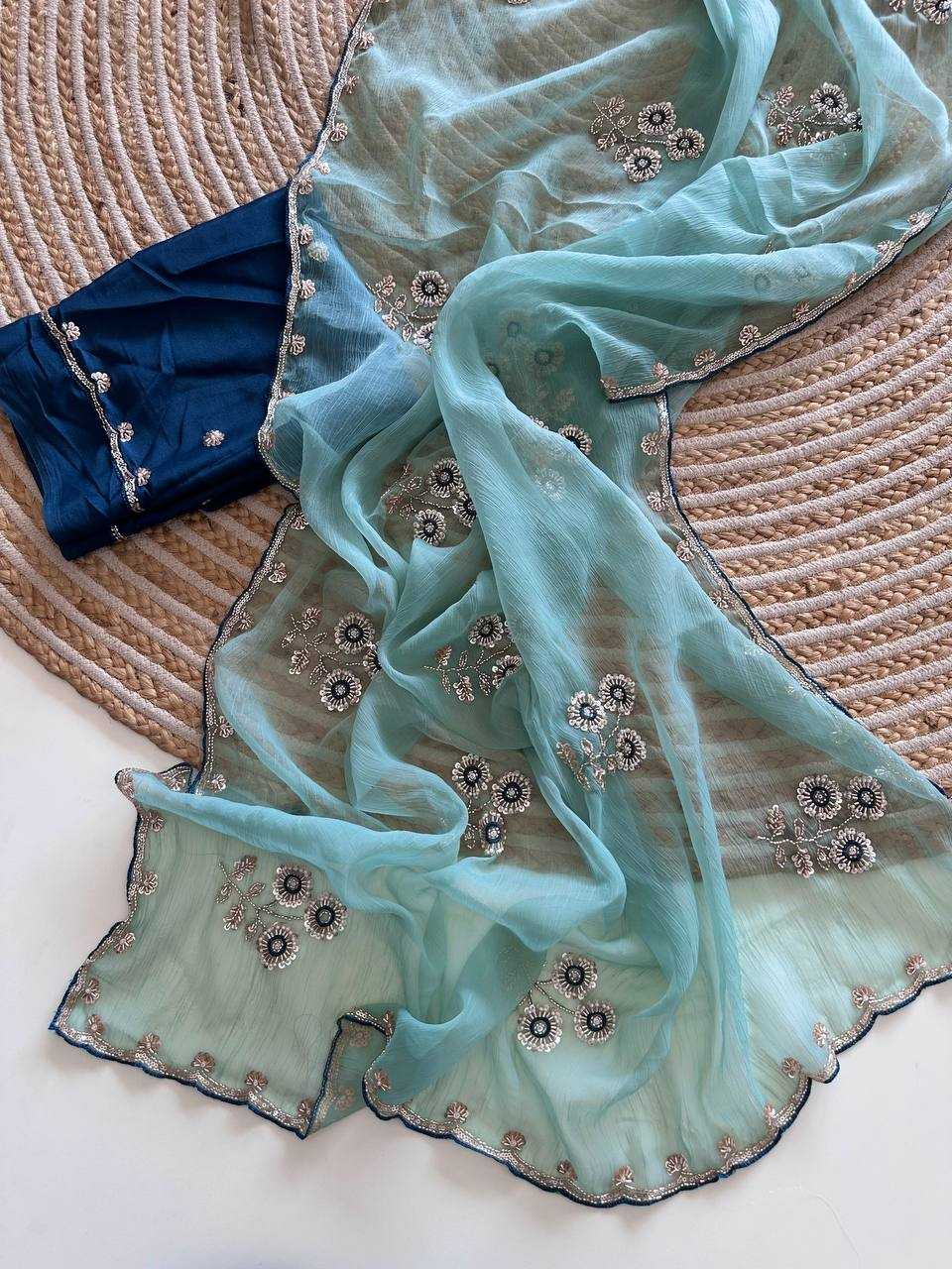 Chiffon Sequence Saree