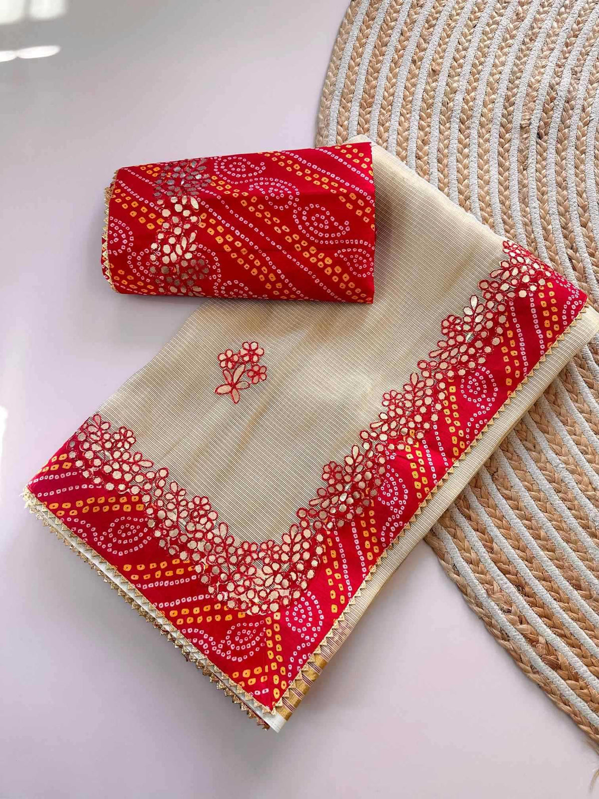 Soft Kota Gota Patti Saree
