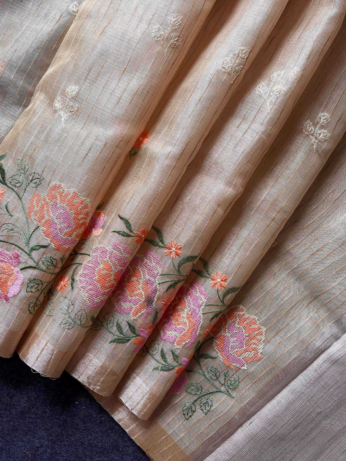 Kasturi Tussar Silk Soft Saree