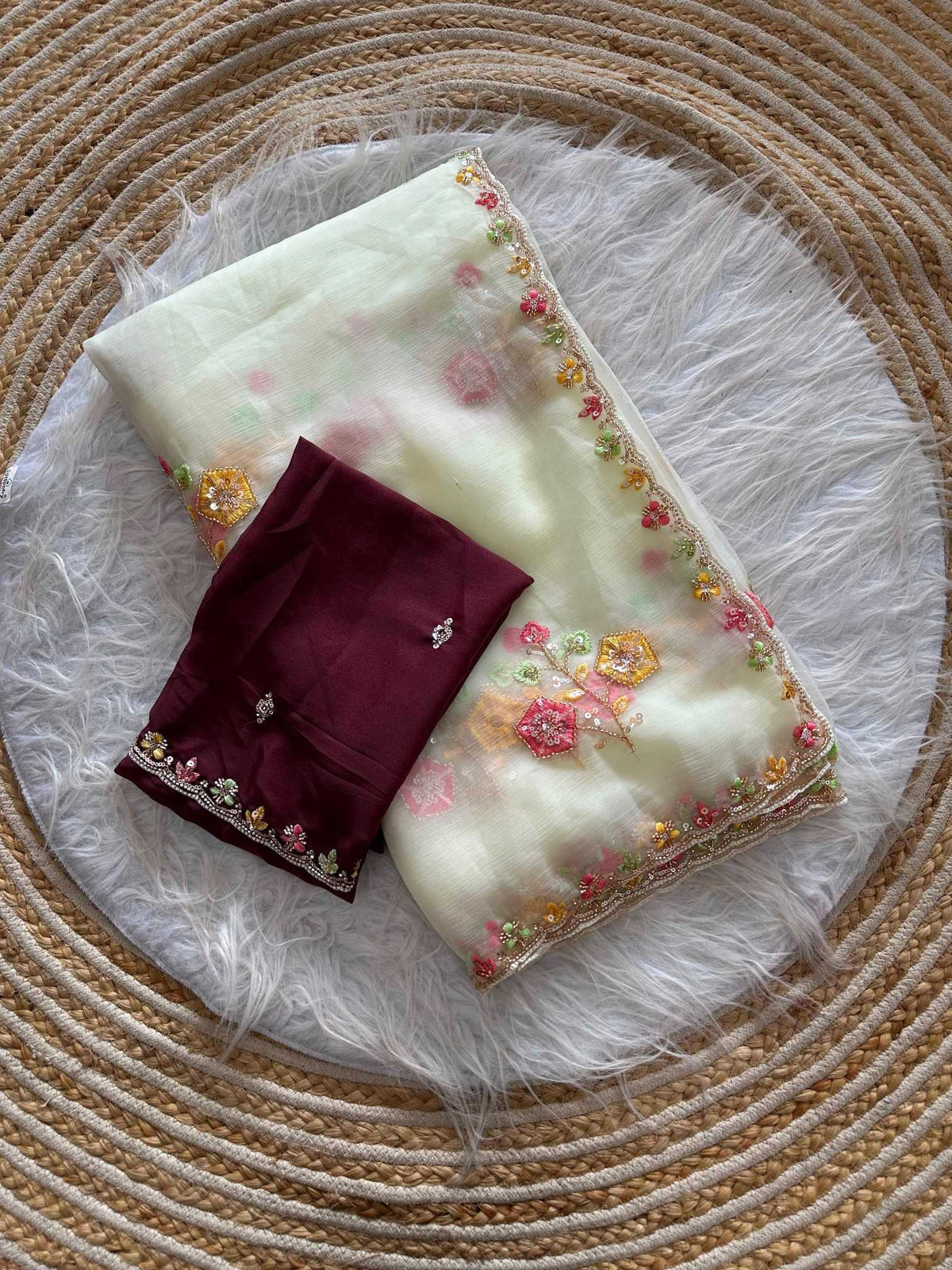Morvi Chiffon Soft Silk Saree