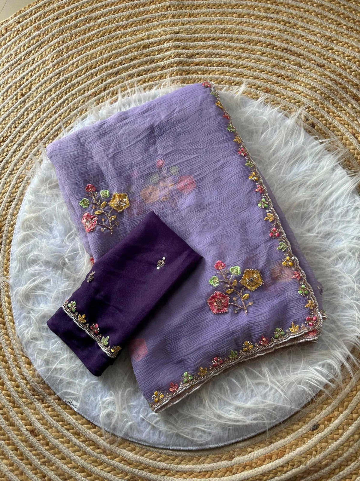 Morvi Chiffon Soft Silk Saree