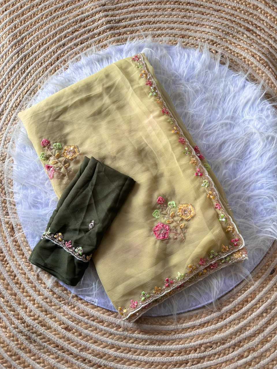 Morvi Chiffon Soft Silk Saree