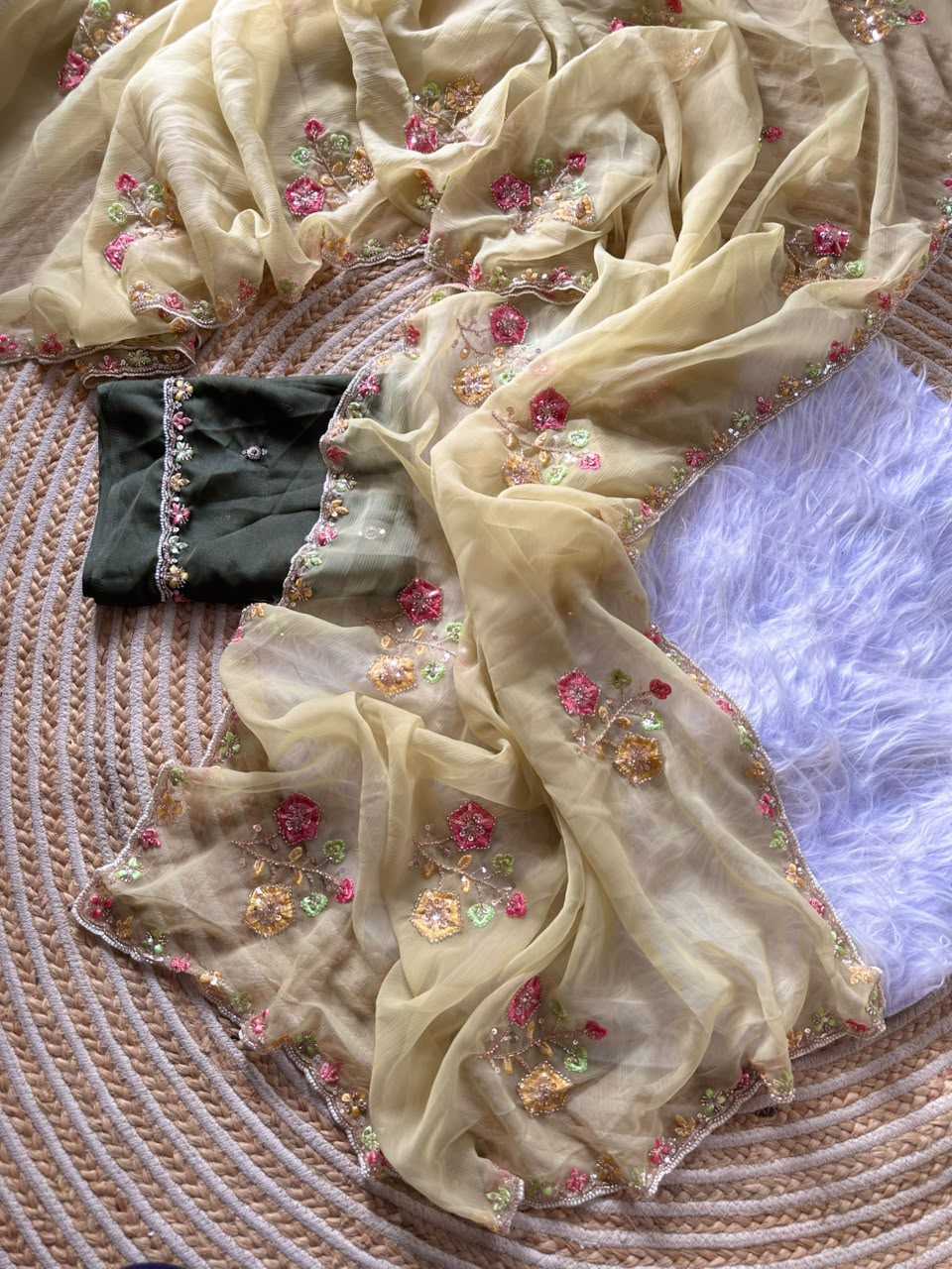 Morvi Chiffon Soft Silk Saree