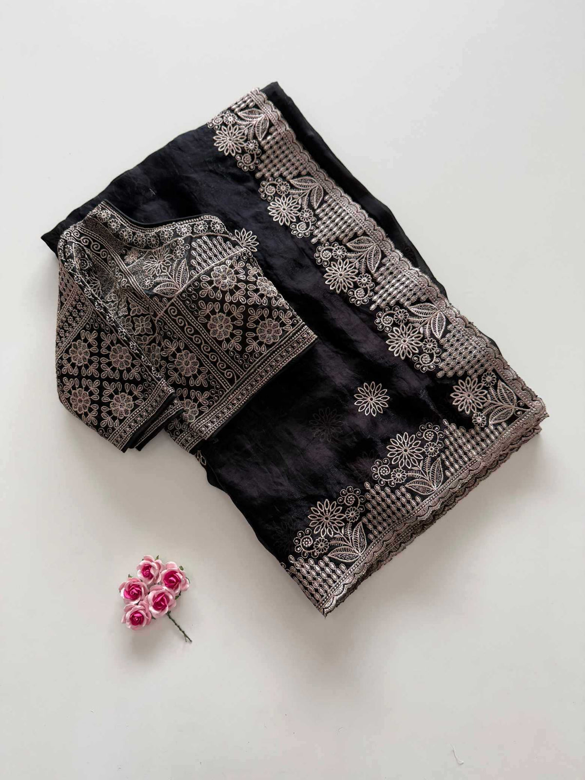 Nilofer Satin Silk Soft Saree