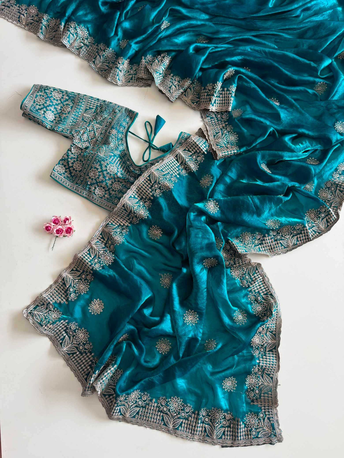 Nilofer Satin Silk Soft Saree