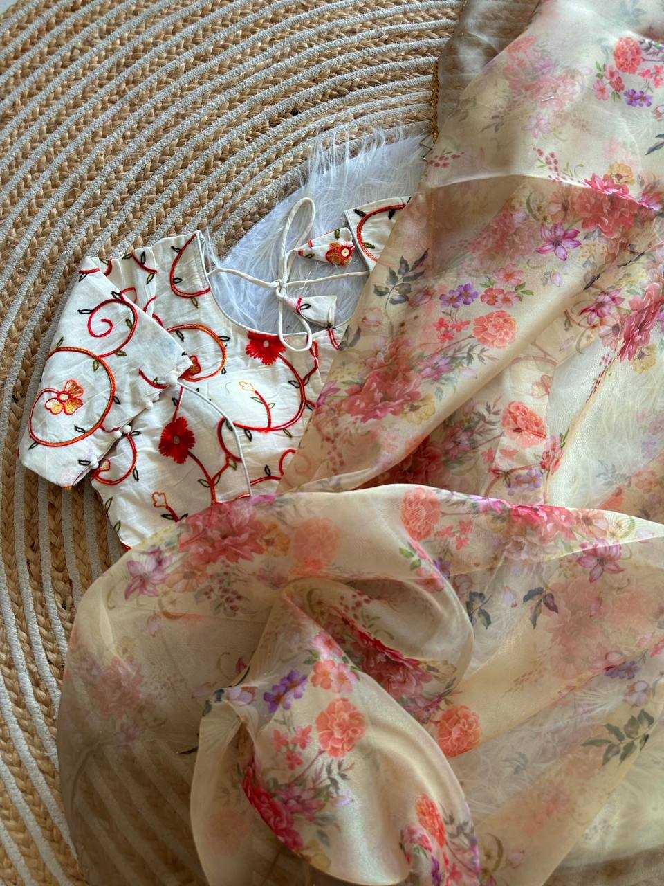 Organza Silk Party Wear Saree