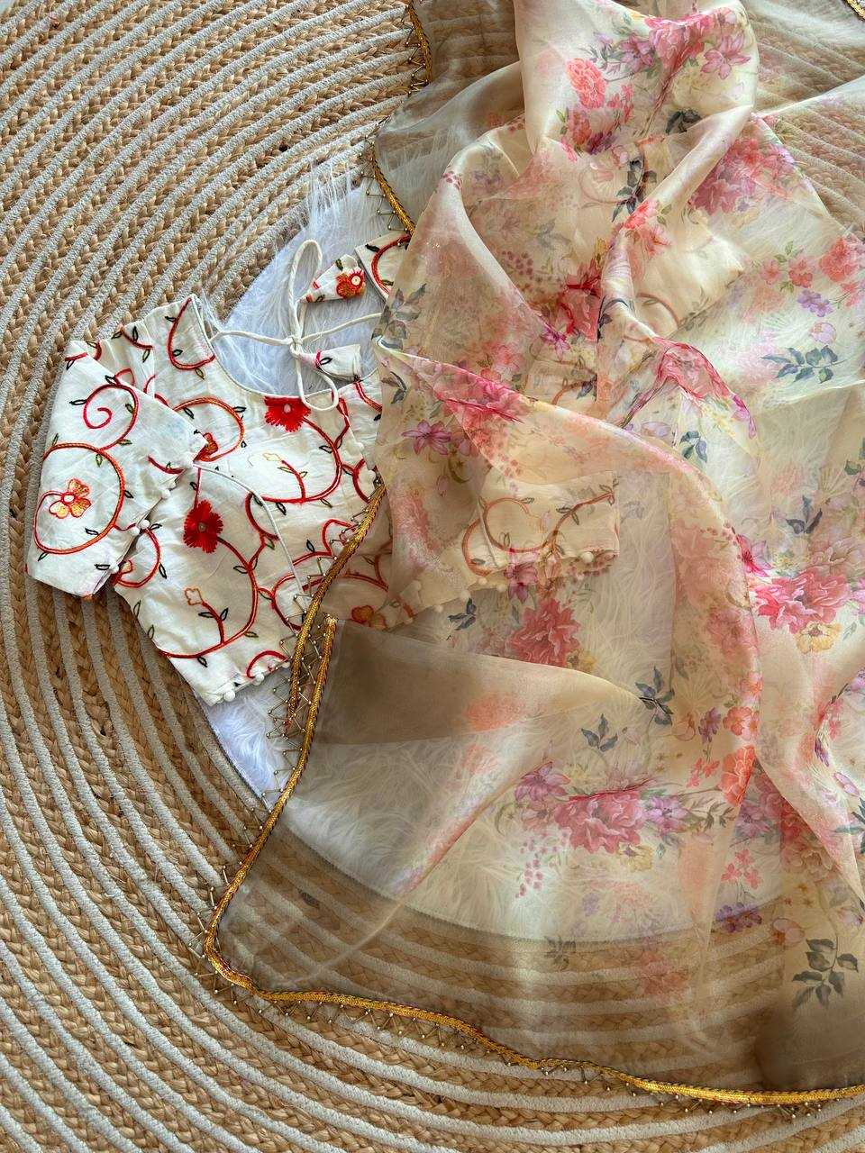 Organza Silk Party Wear Saree