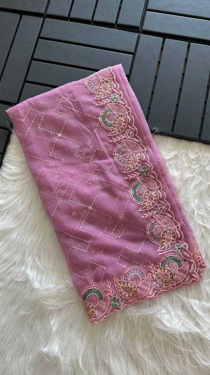 Chiffon Sequin Saree