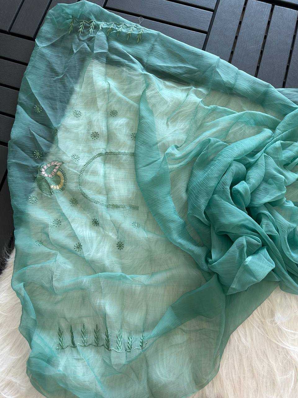 Chiffon Sequin Saree