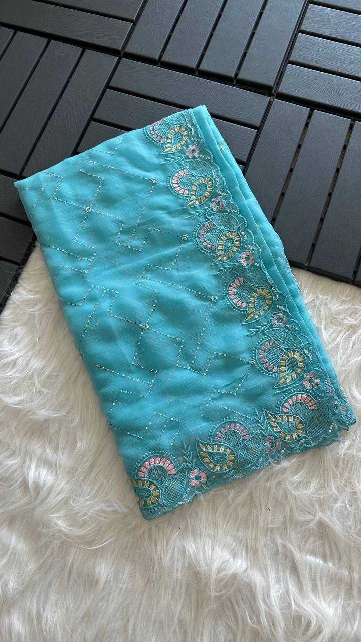 Chiffon Sequin Saree