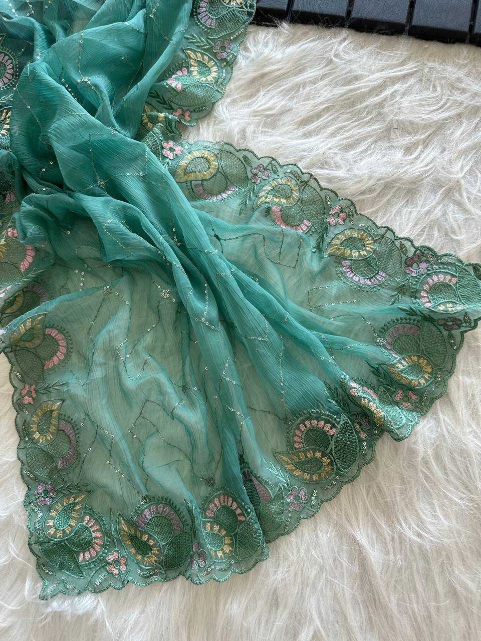 Chiffon Sequin Saree