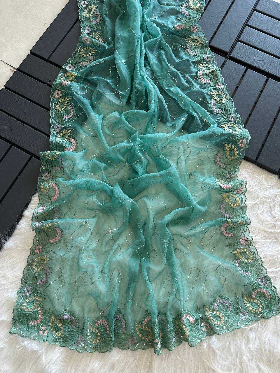 Chiffon Sequin Saree