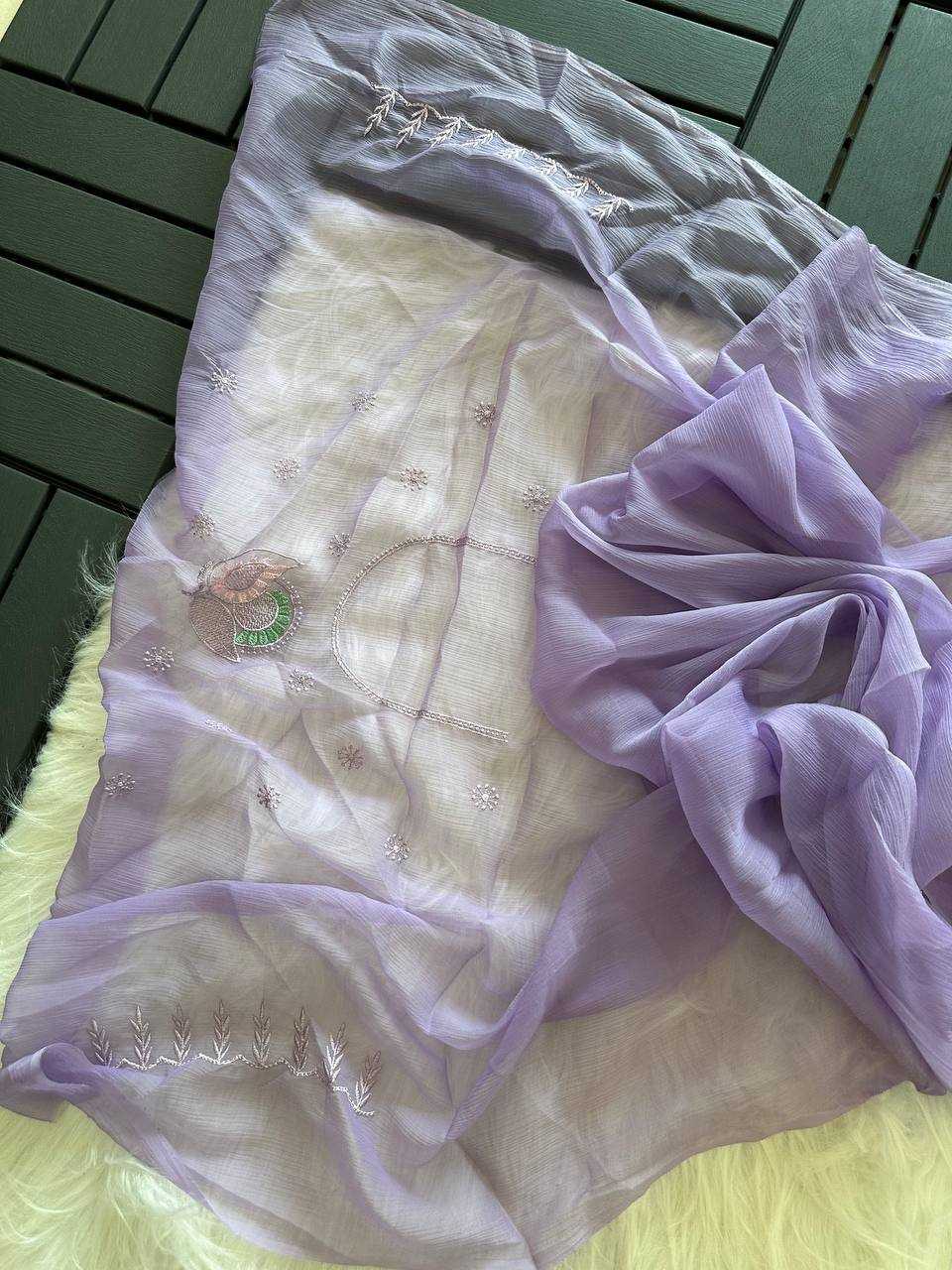 Chiffon Sequin Saree