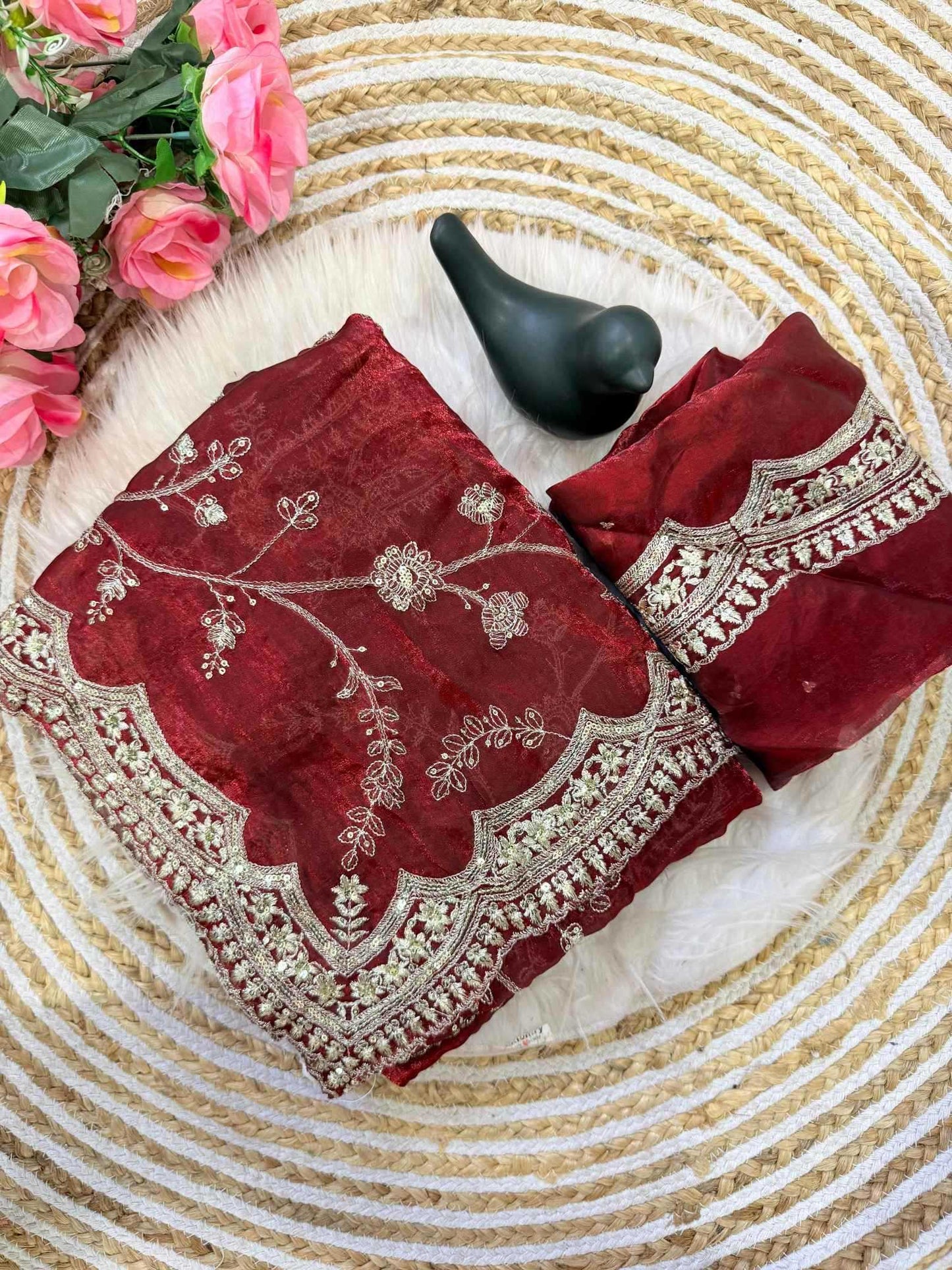 Space Silk Designer Saree