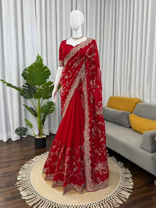 Space Silk Designer Saree