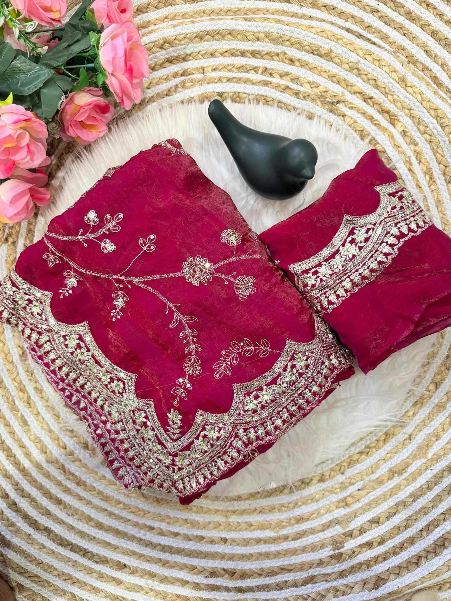 Space Silk Designer Saree