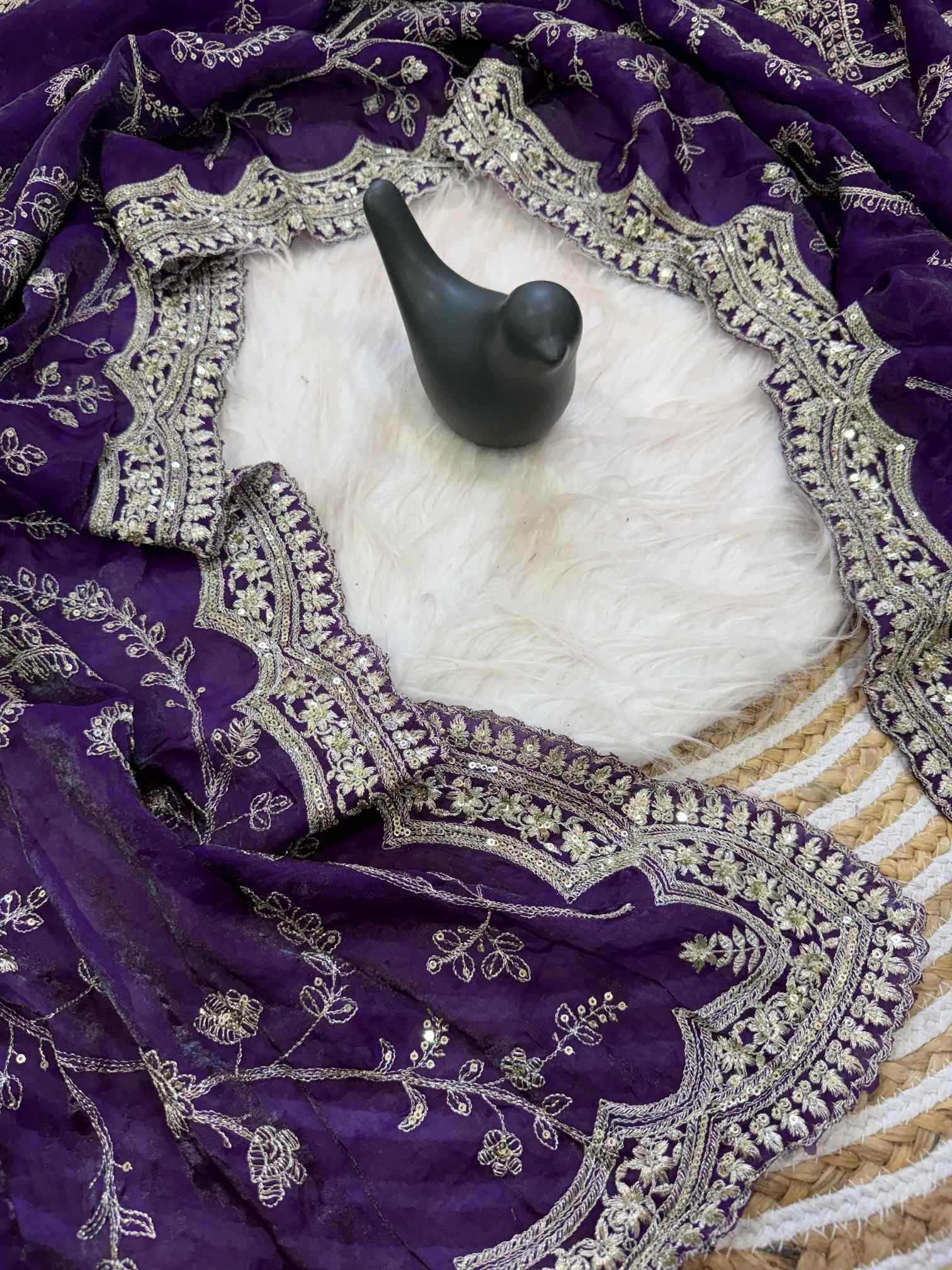 Space Silk Designer Saree