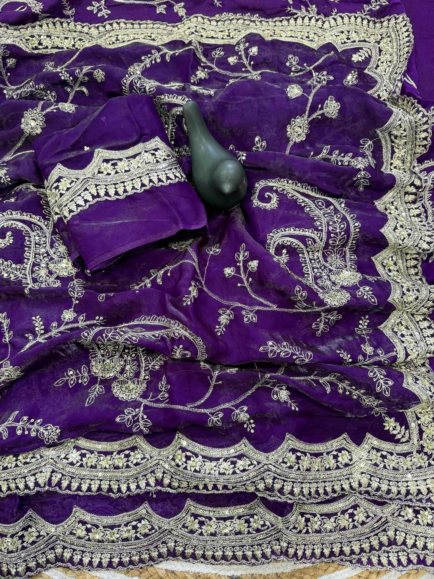Space Silk Designer Saree