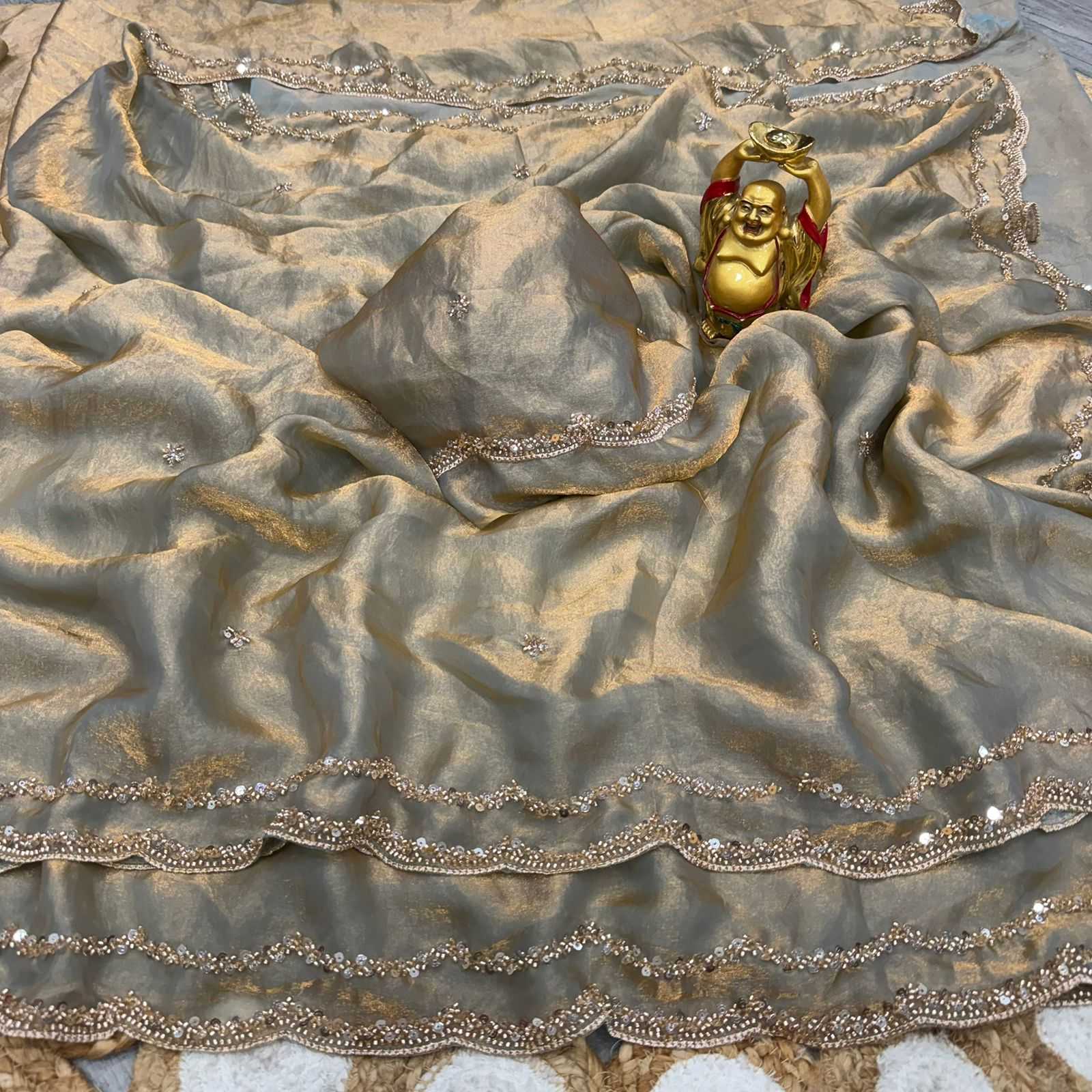Satin Silk Party Wear Saree