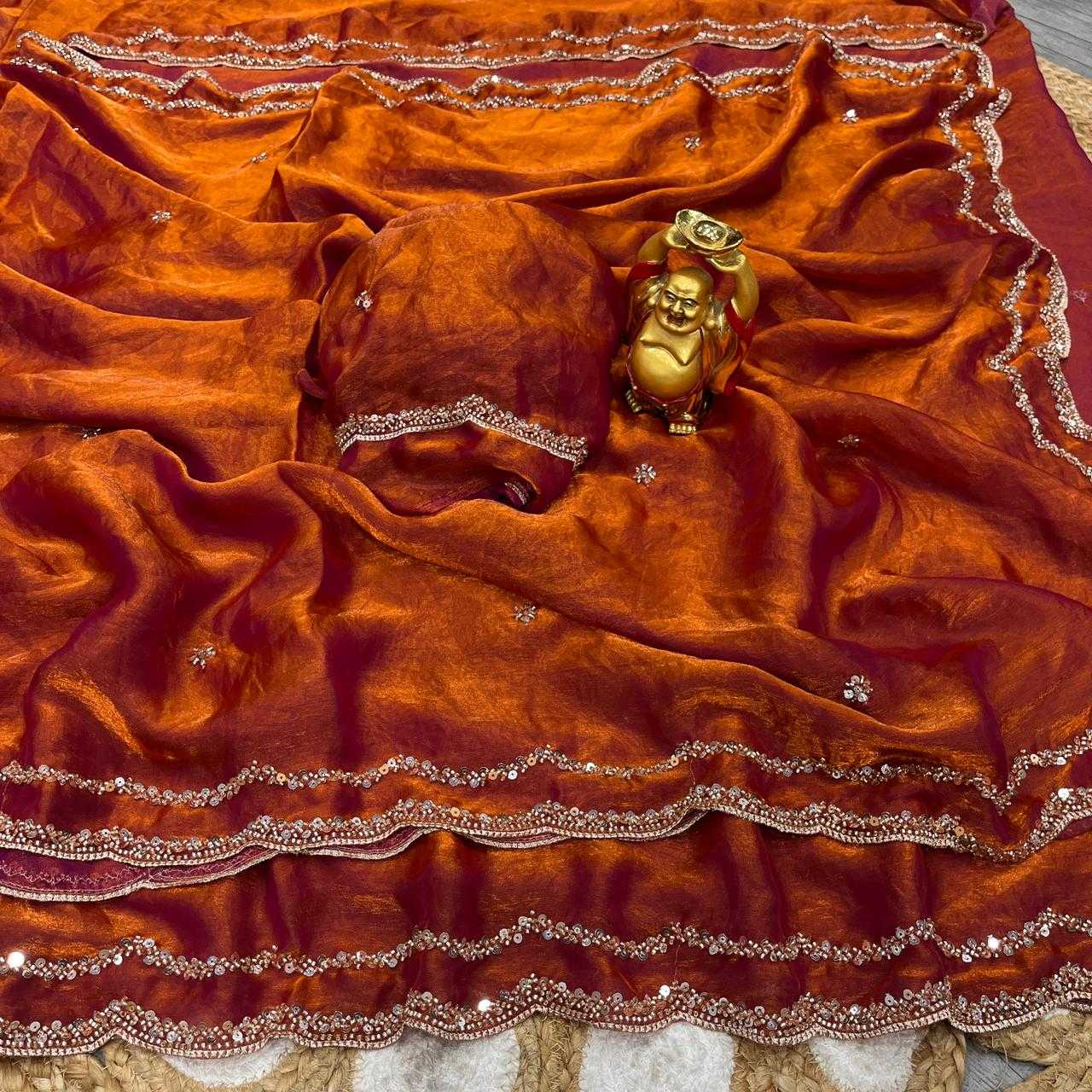 Satin Silk Party Wear Saree