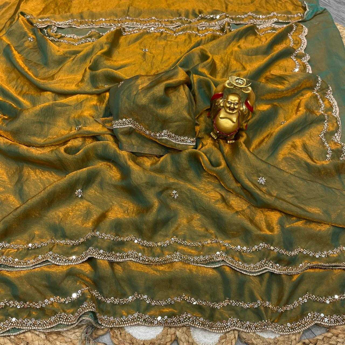 Satin Silk Party Wear Saree