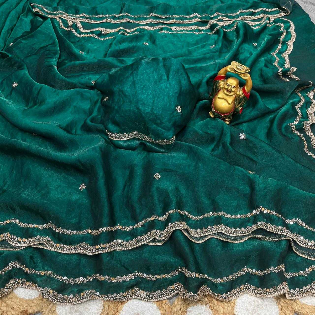 Satin Silk Party Wear Saree