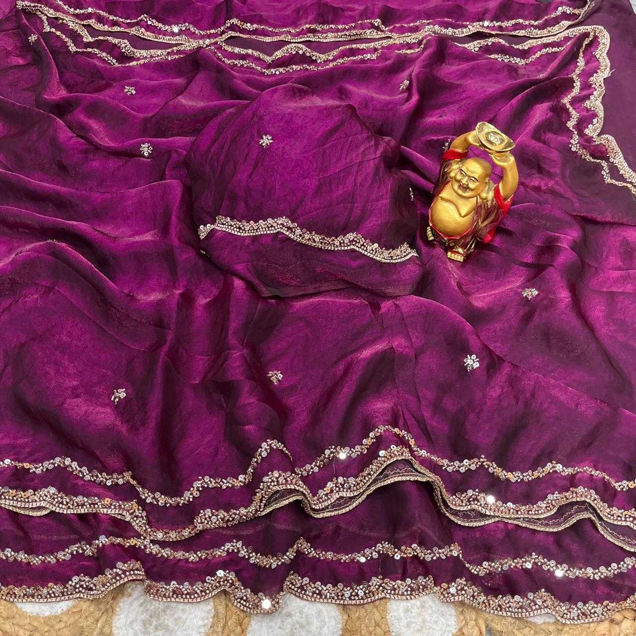 Satin Silk Party Wear Saree