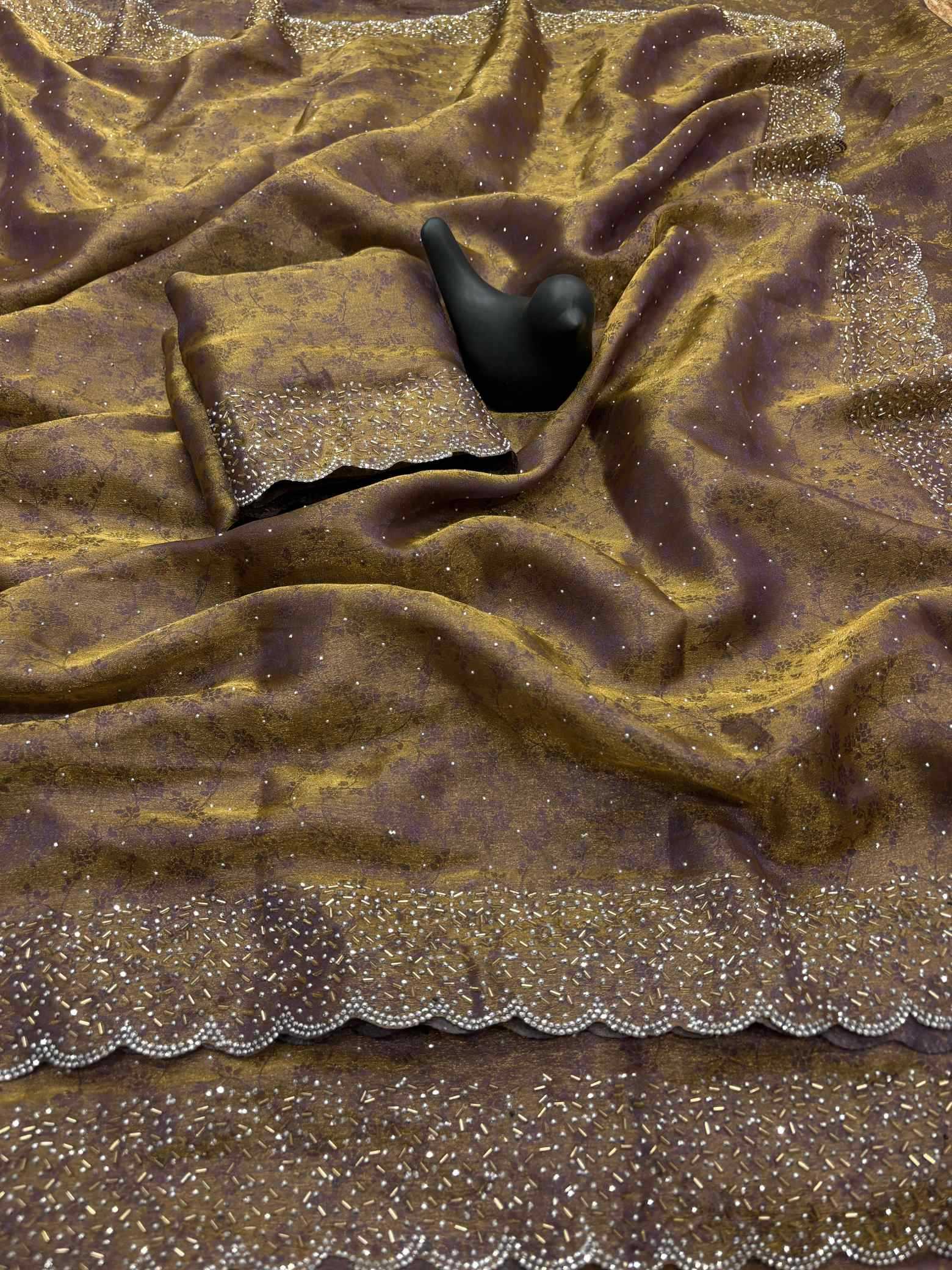 Satin Designer Saree