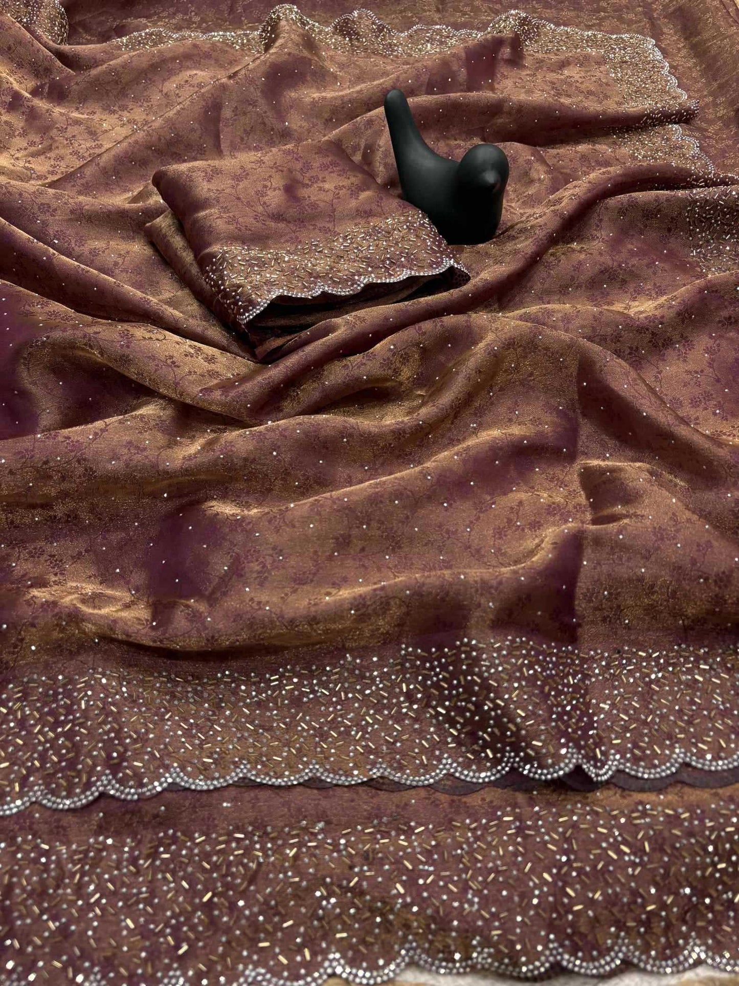 Satin Designer Saree