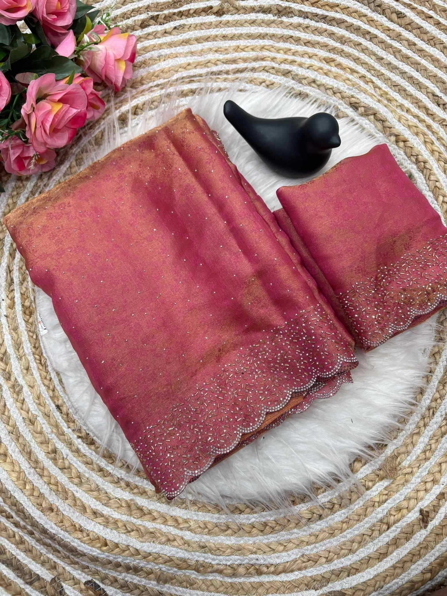 Satin Designer Saree