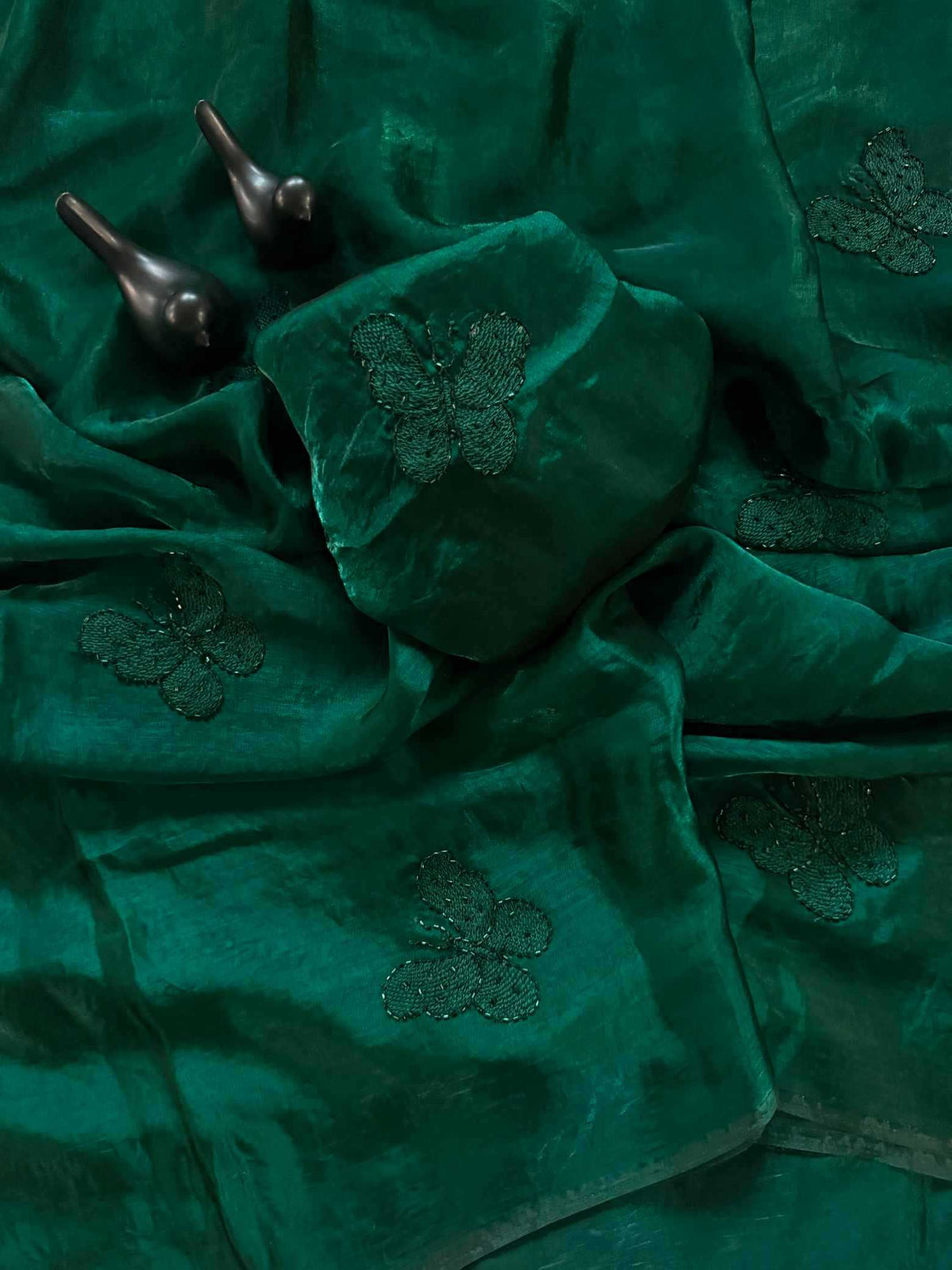 Butterfly Satin Designer Saree
