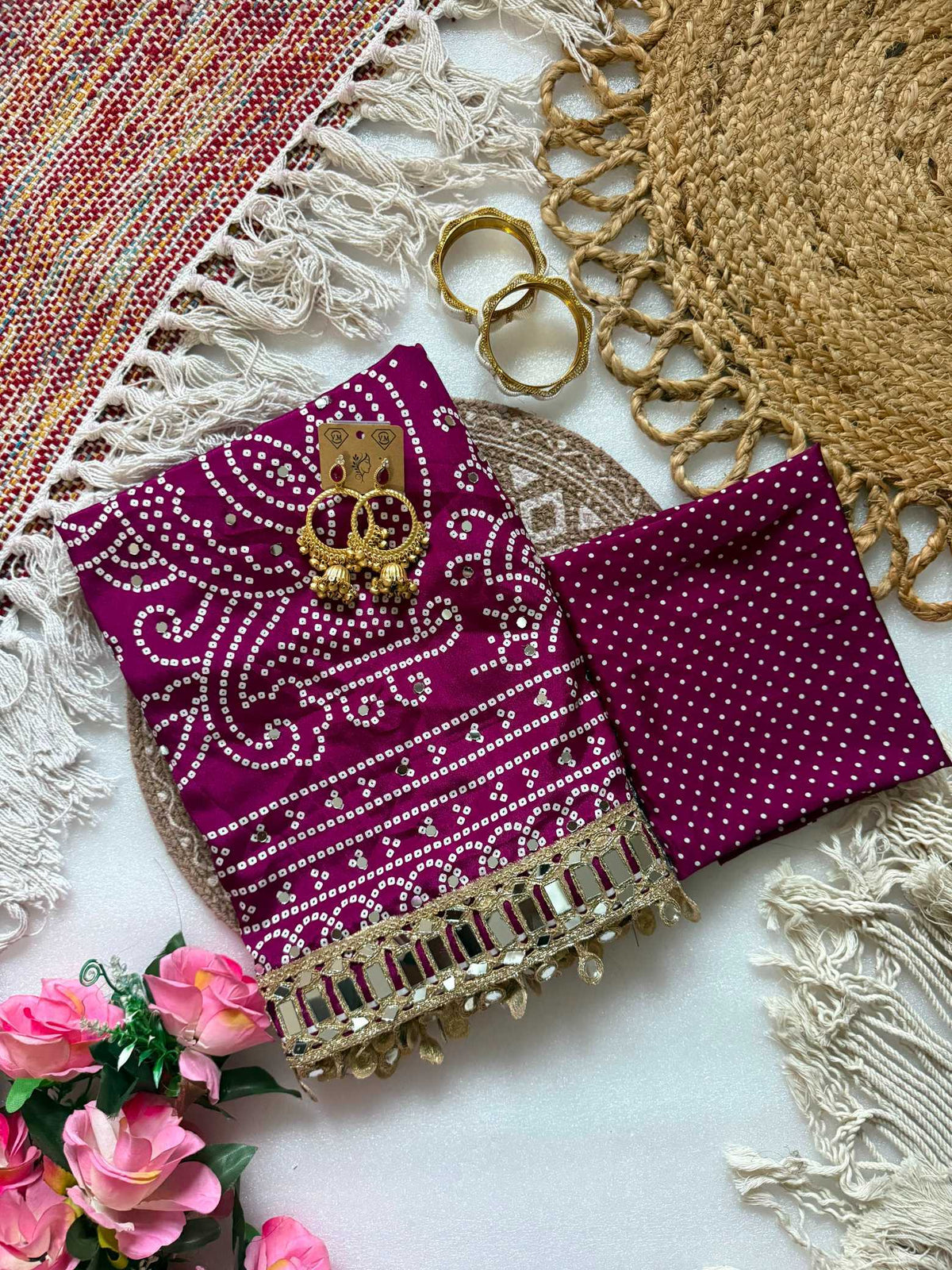 Satin Silk Printed Saree