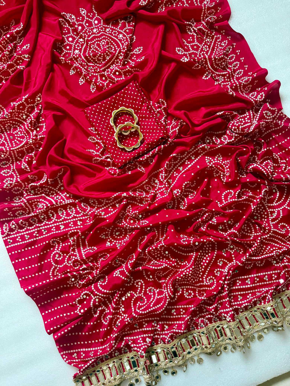 Satin Silk Printed Saree
