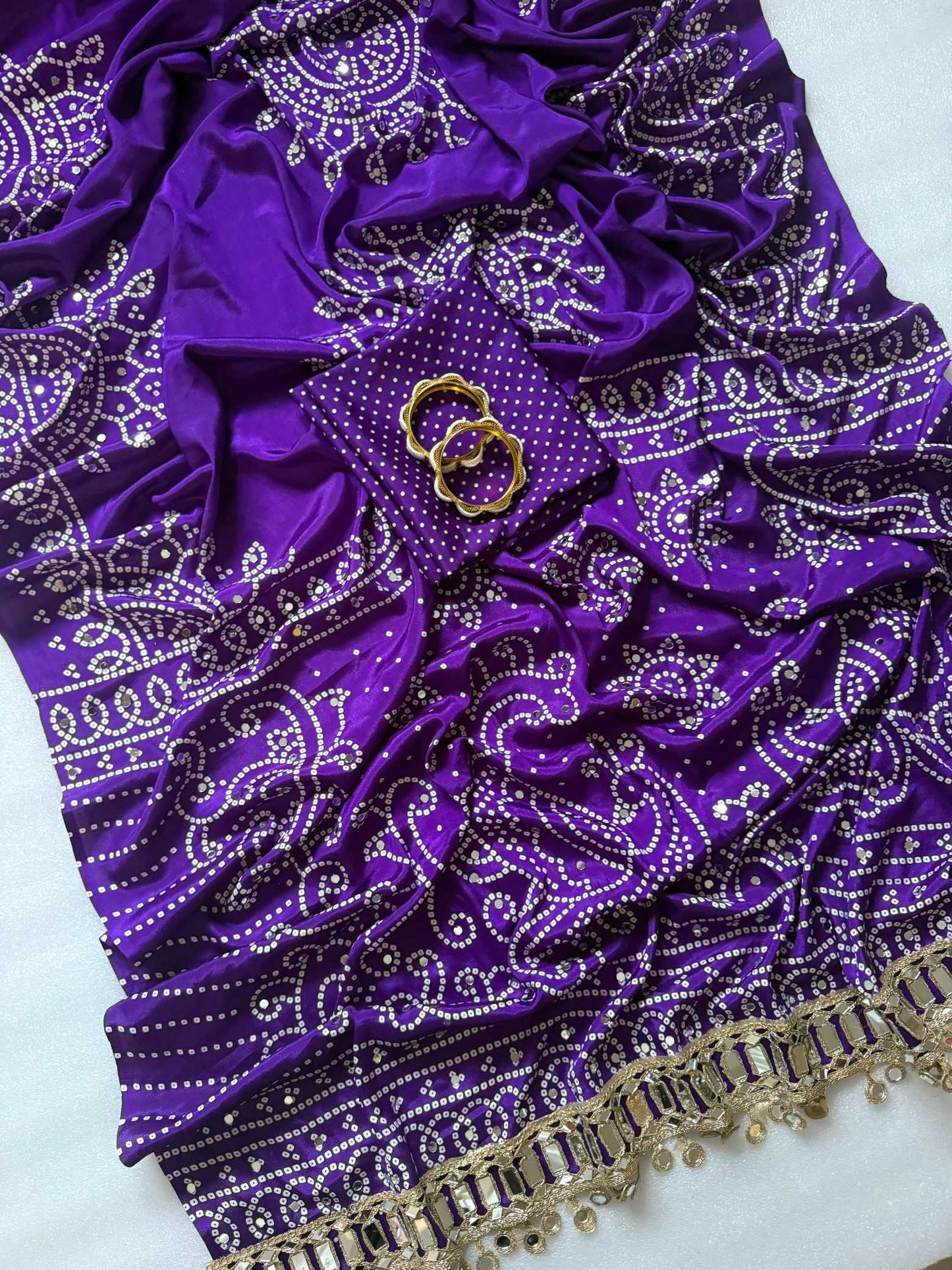 Satin Silk Printed Saree