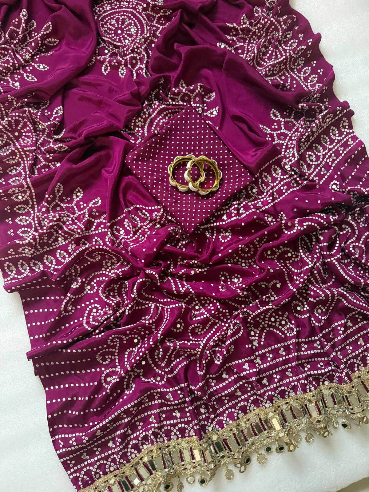 Satin Silk Printed Saree