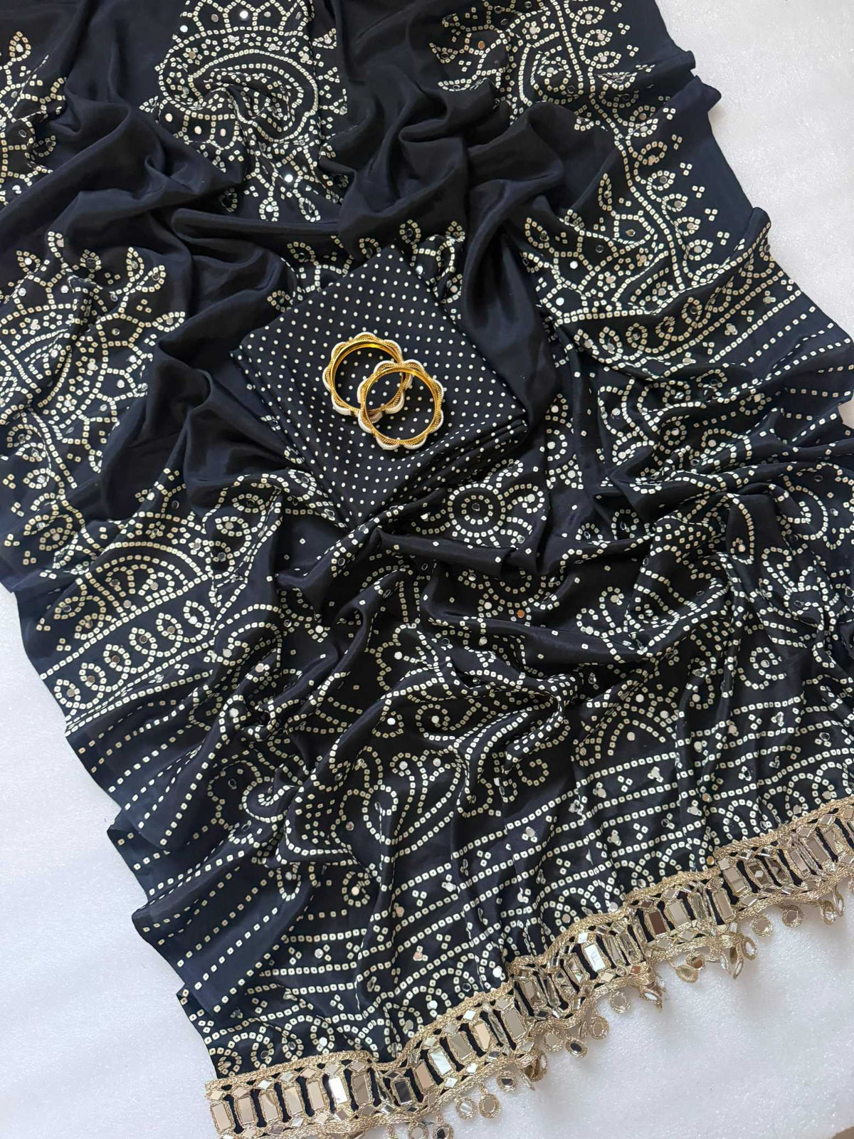 Satin Silk Printed Saree