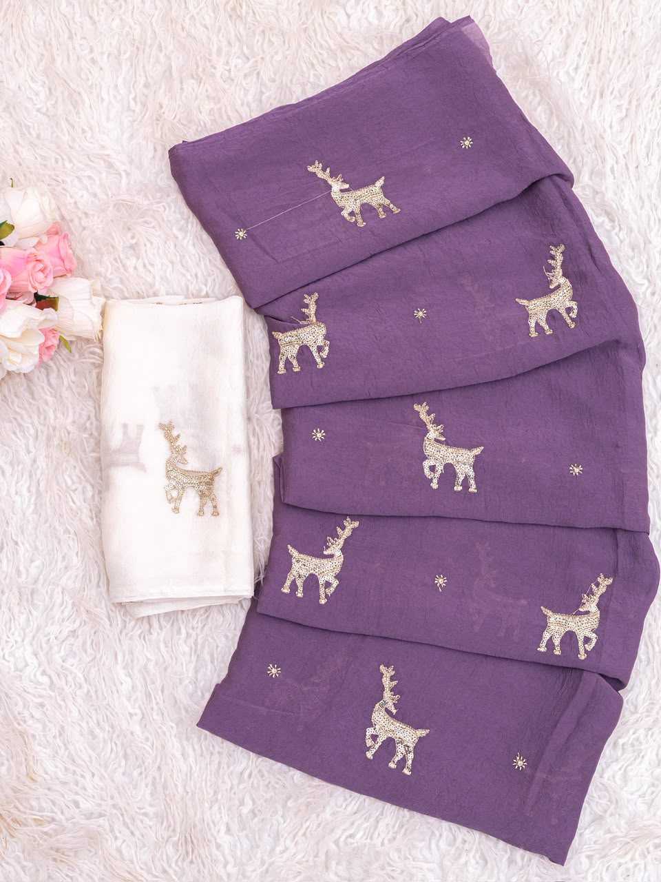Duct Rangoli Silk Designer Saree