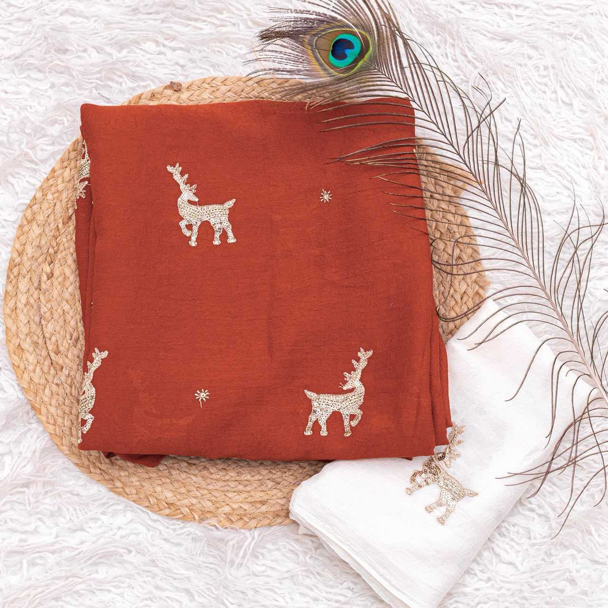 Duct Rangoli Silk Designer Saree