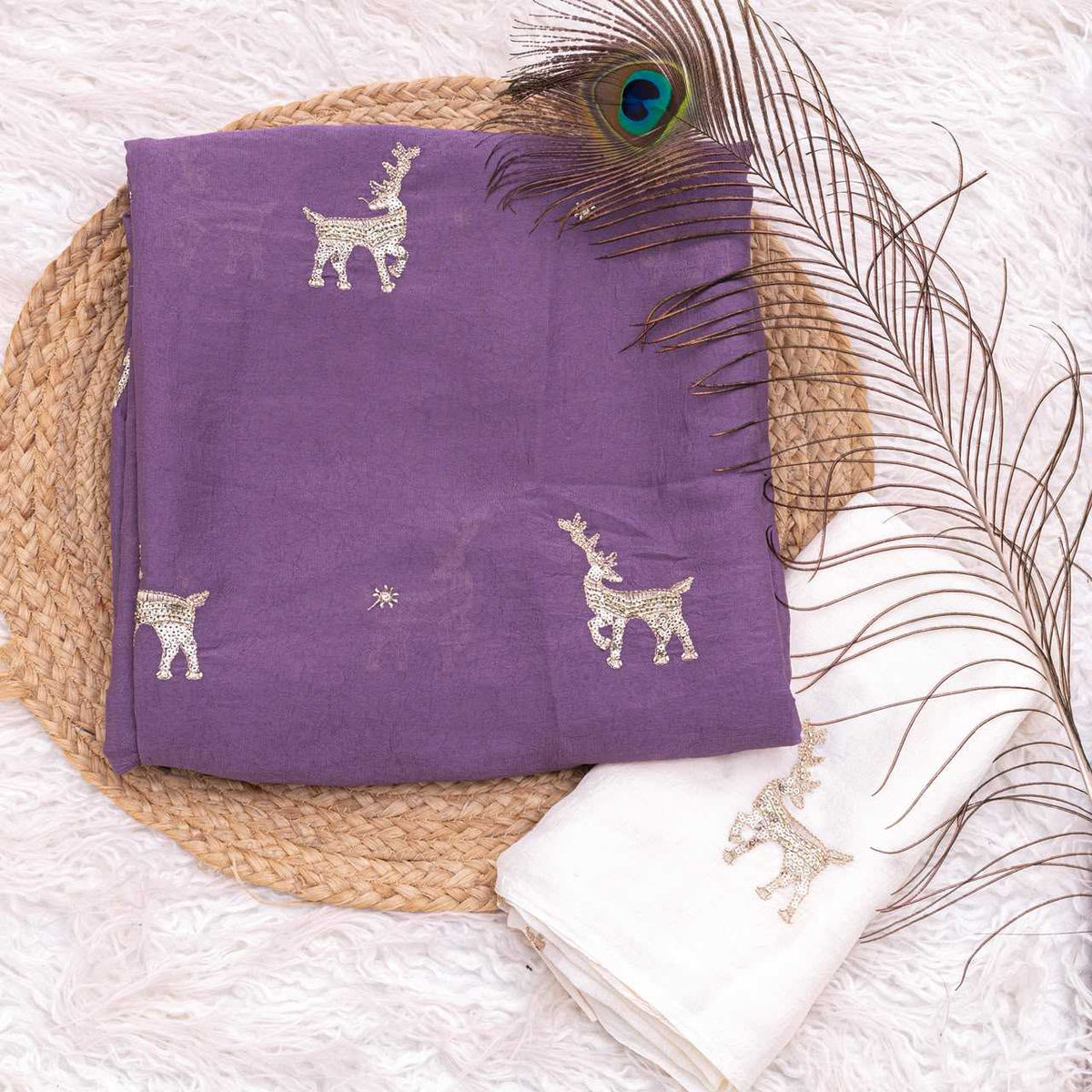 Duct Rangoli Silk Designer Saree