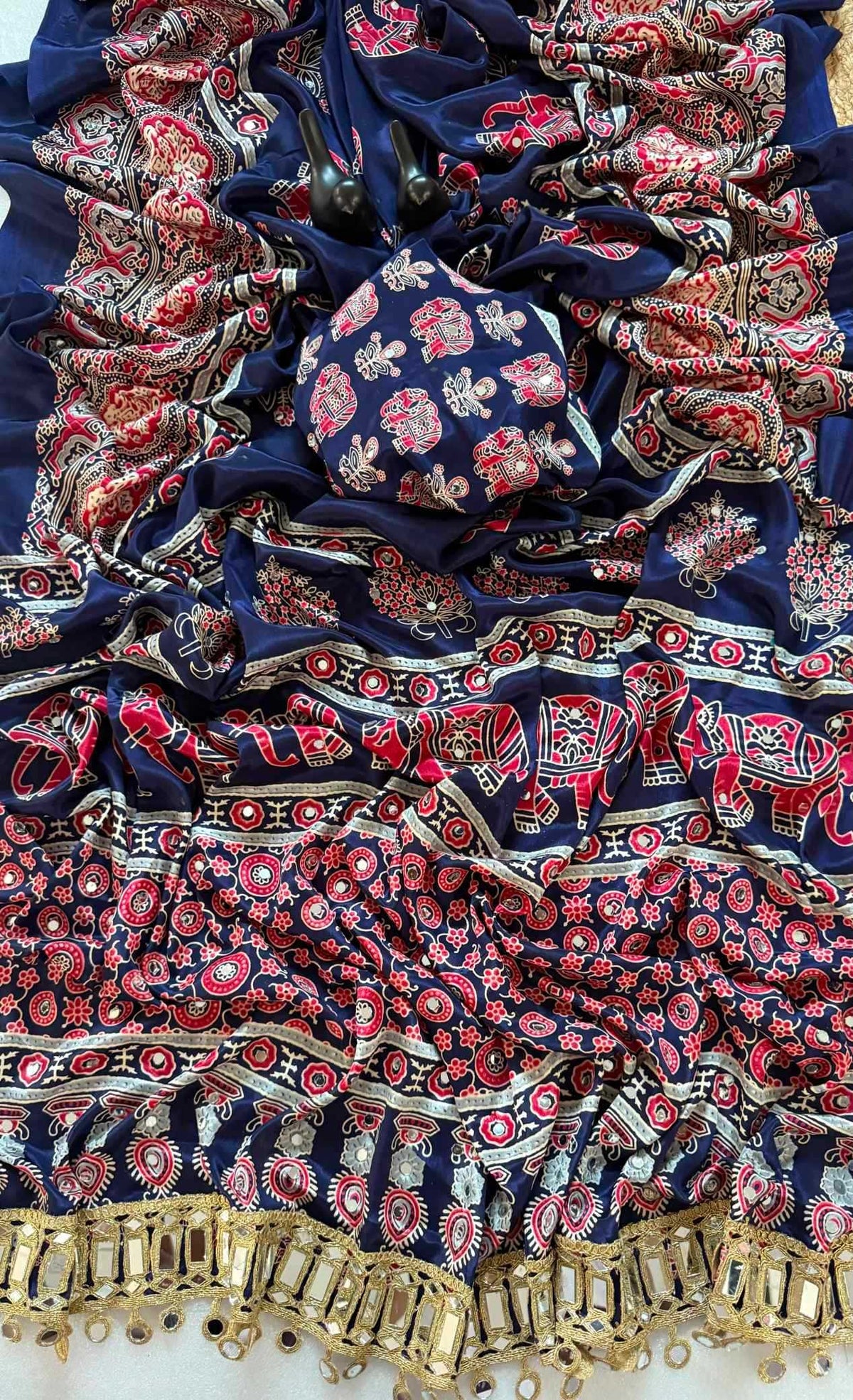 Satin Silk Printed Saree